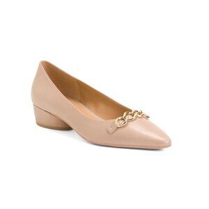 NATURALIZER PREMIUM Fawn Leather Becca Low Heels